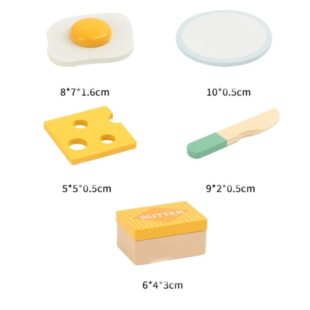 Wooden Simulation Kitchen Toy Set Pretend To Cook Play House Early Education Toy Bread Machine for Kids