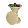 Plastic Hourglass Stool Polish Product Beige New
