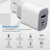 30W USB Type C Travel Charger For iPhone iPad Samsung Xiaomi Tablet Laptop Universal USB-C Fast Charging Chargers EU/US/UK Plug