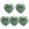 Ceramic Double-sided Heart-shaped Elephant Friendship Ornament Christmas Tree Decoration 2D Flat Pendant Friendship Souvenir
