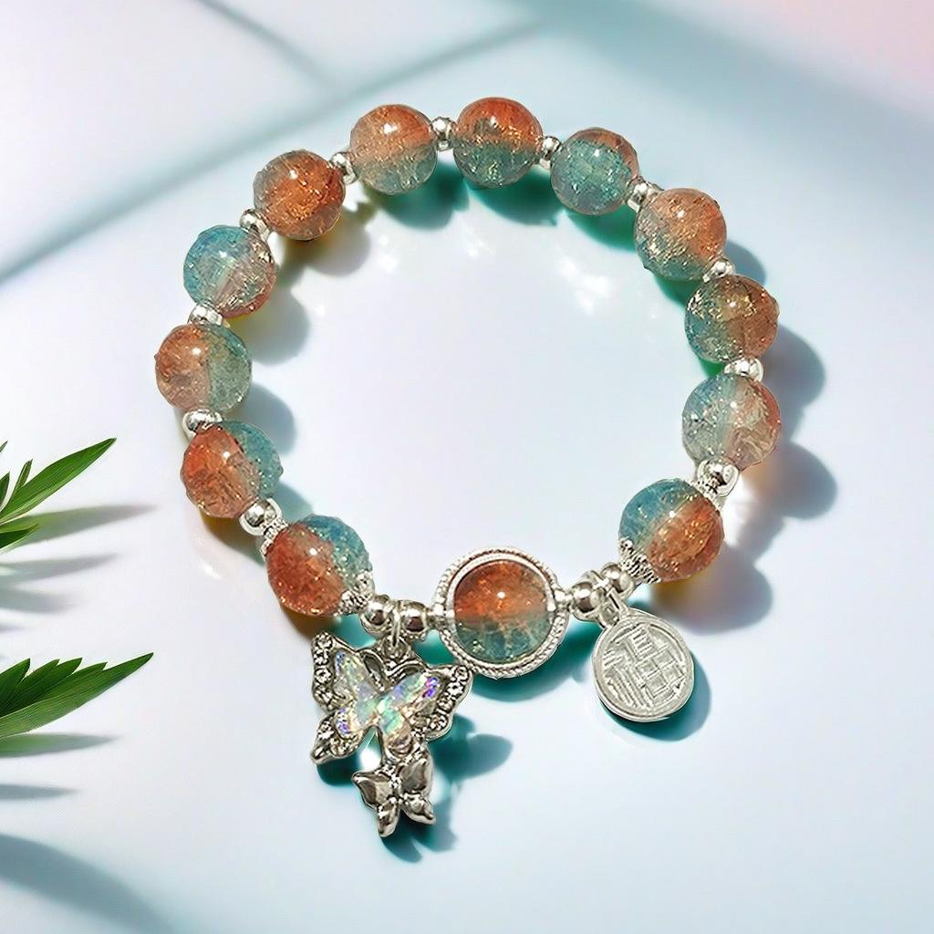 Daisy Popcorn Beaded Bracelet: Elegant Women's Hand Jewelry