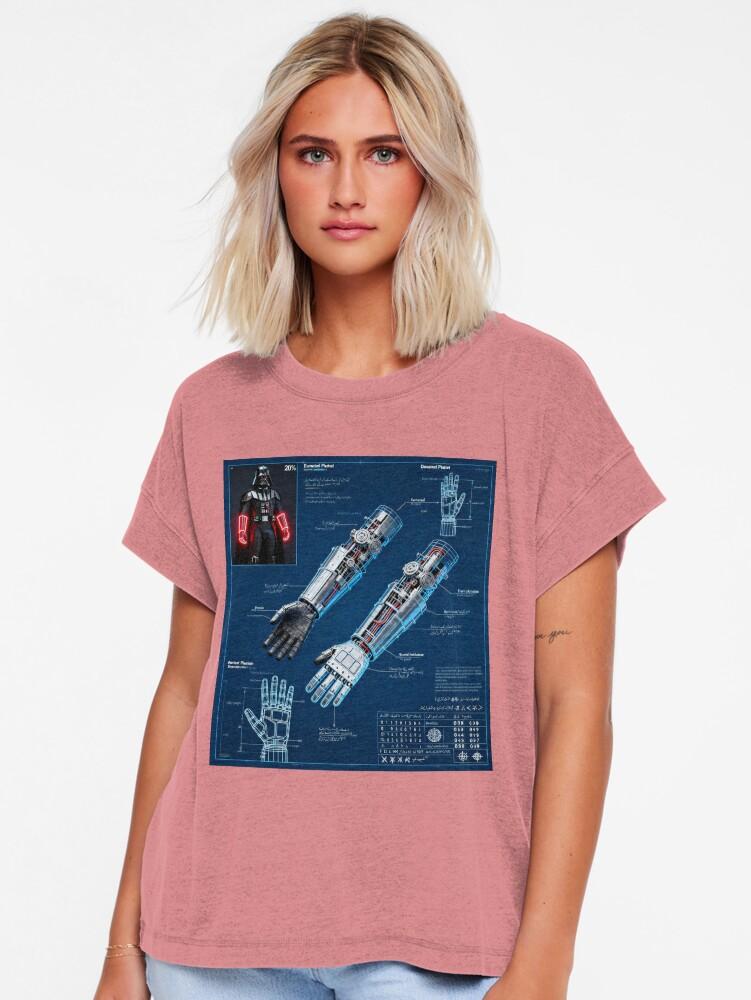 Armor Wars Galactic Empire Dark Lord Armor Blueprint 07 Relaxed T-Shirt