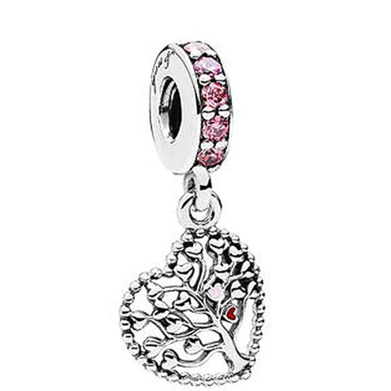 

2Pcs Rhinestone Hollow Heart Necklace Bracelet Pendants DIY Jewelry Accessories