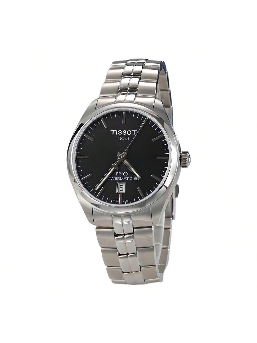 

Чоловічий механічний годинник T-Classic PR 100 Automatic, Білий/Чорний циферблат, Ремінець з нержавіючої сталі, Чоловічий годинник T101.407.11.031.00/ T101.407.11.051.00 чорний