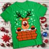 Funny Mens and Womens Reindeer Christmas T-Shirt Tee #MC
