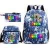 Rhythm Box Spiel Merchandise Schultasche Sprunki Cartoon Sternenhimmel Rucksack Umhängetasche Dreiteiliges Set