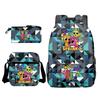 Boys Backpack Rhythm Box Treasure Children's School Bag Anime Satchel Pencil Bag Oxford Cloth Elementary School Student D