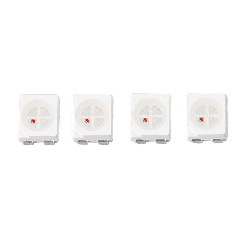 3528RGB Four-Pin LED Lamp Beads with Copper Bracket & Gold Wire, 120° Luminous Angle, Low Light Decay, Intelligent Lighting