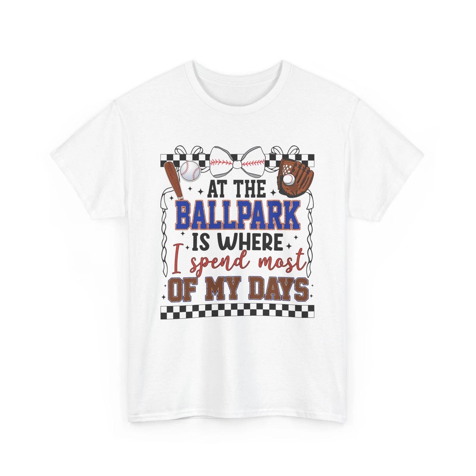 

Baseball T-Shirt | Funny Baseball Fan Tee | At The Ballpark Baseball Shirt S