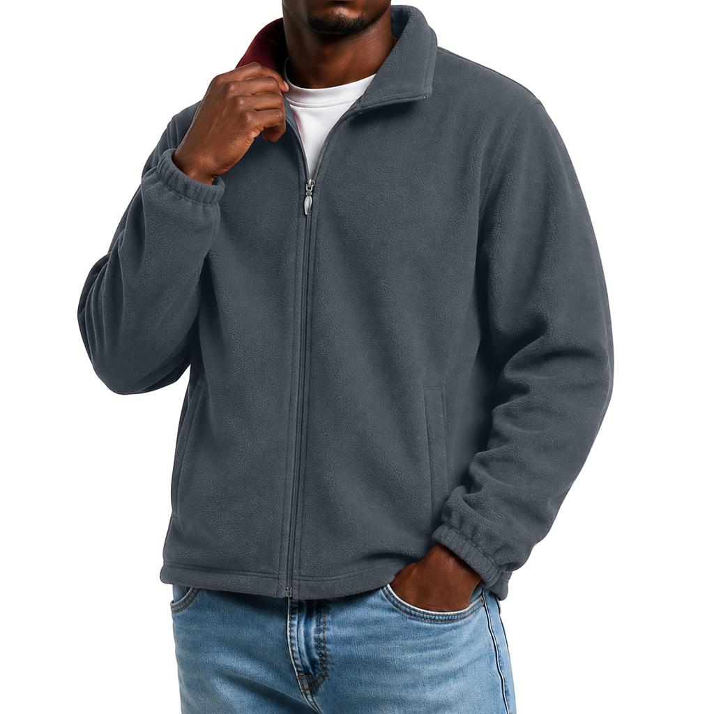 Men's Women's Outdoor Jacket Zip Up Thick Warm Cardigan for Spring and Fall