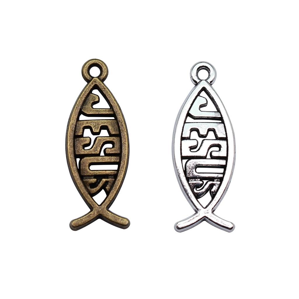 Fish Bone Charms Multi Color Alloy Pendants For Ocean Themed DIY Jewelry Accessories