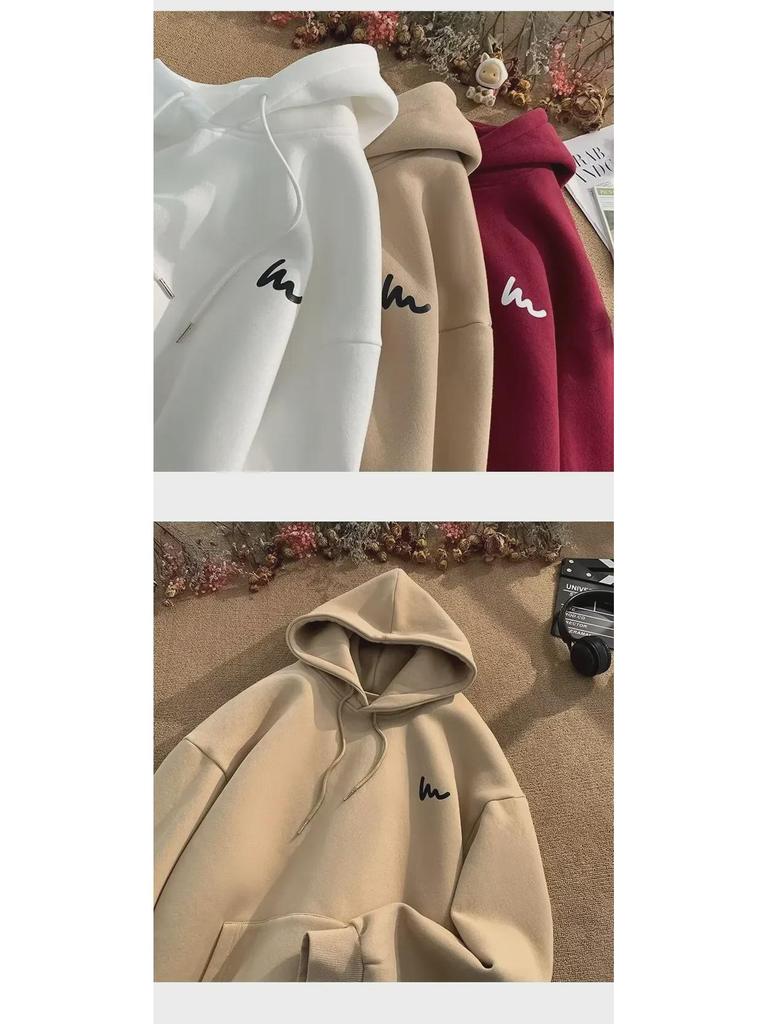 2024 Herren Lockerer Großer Kapuzenpullover – Frühling/Herbst Amerikanischer High Street Hong Kong Stil Jacke