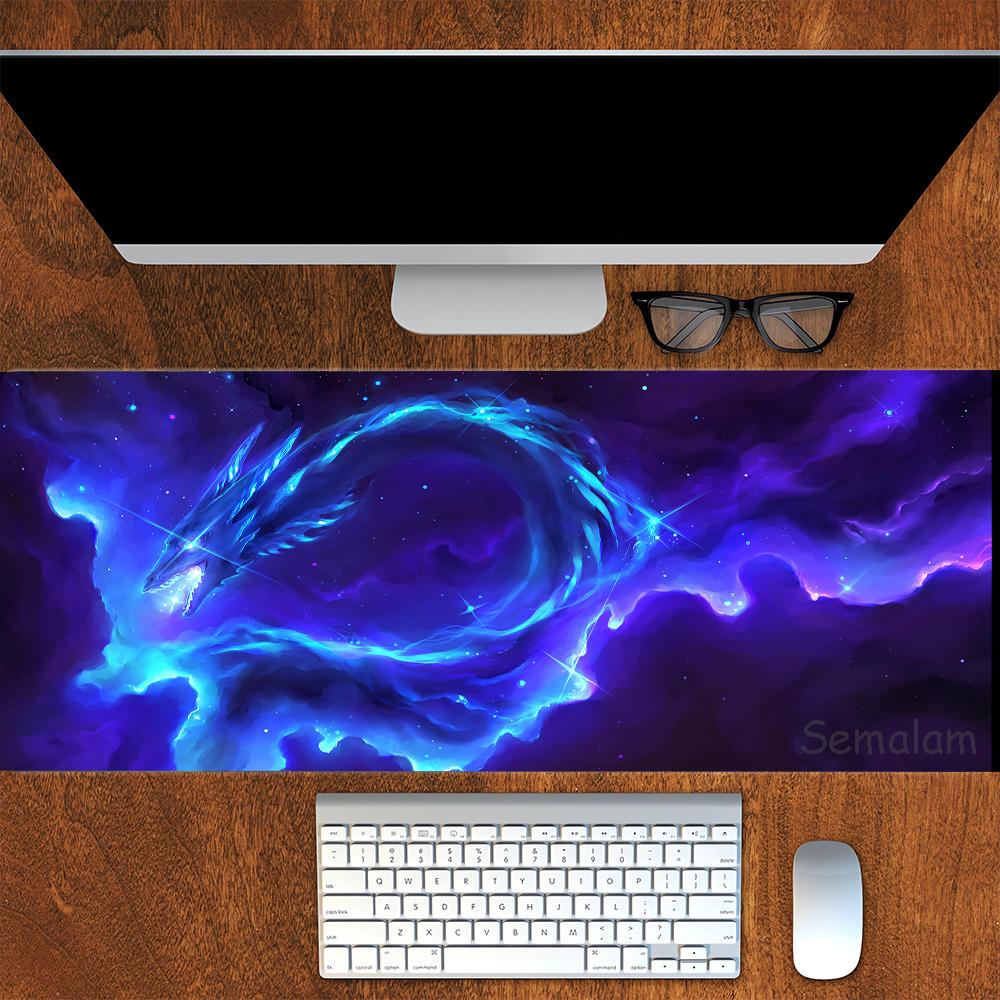 pc Large Dragon Rubber Gaming Mouse Pad NonSlip Desk Mat for PC Smooth Surface Stitched Edge Various Sizes xcm Playmat