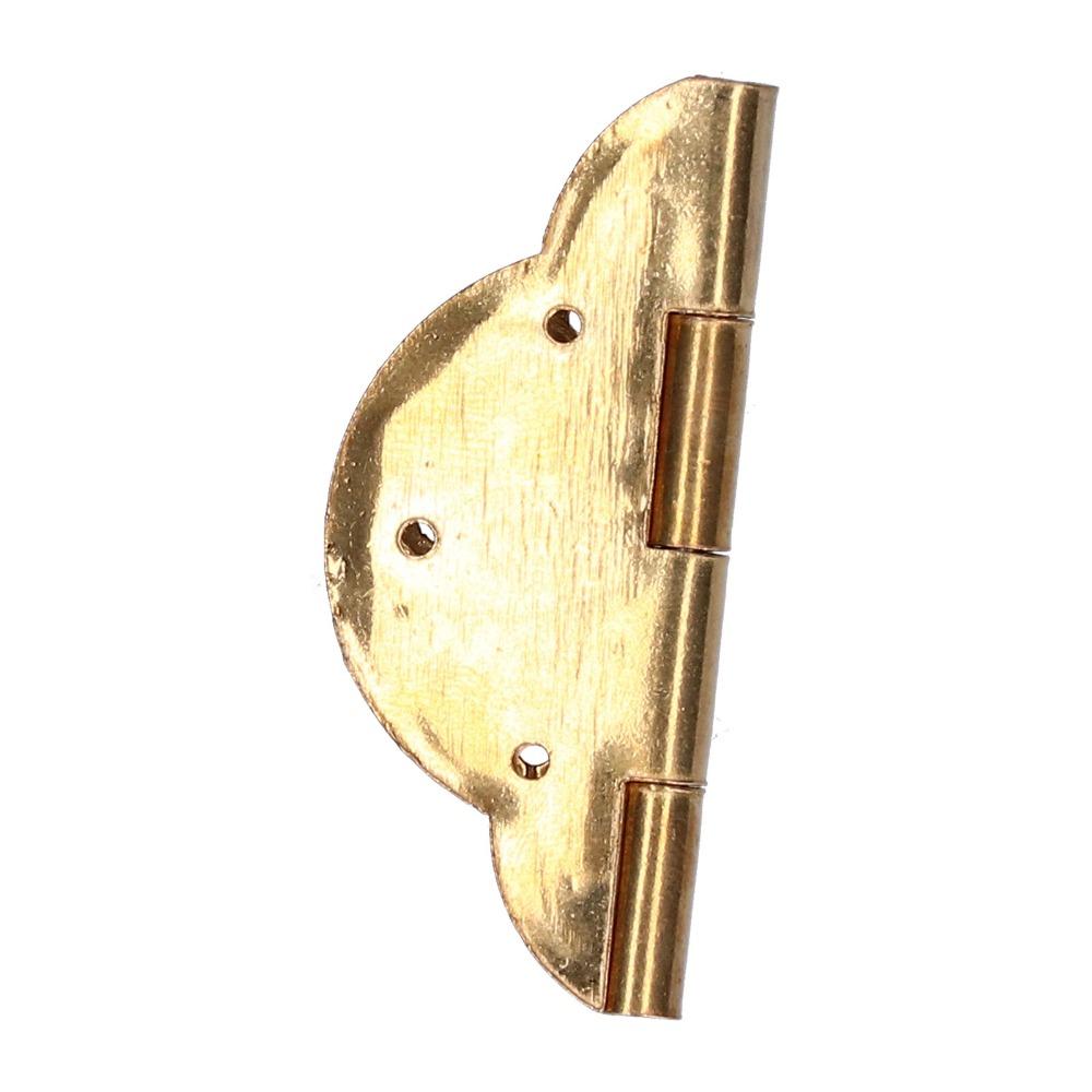 2pcs Brass Small Brass Hinge Copper Embossing Folding Hinge Vintage Antique Hinge  Drawer