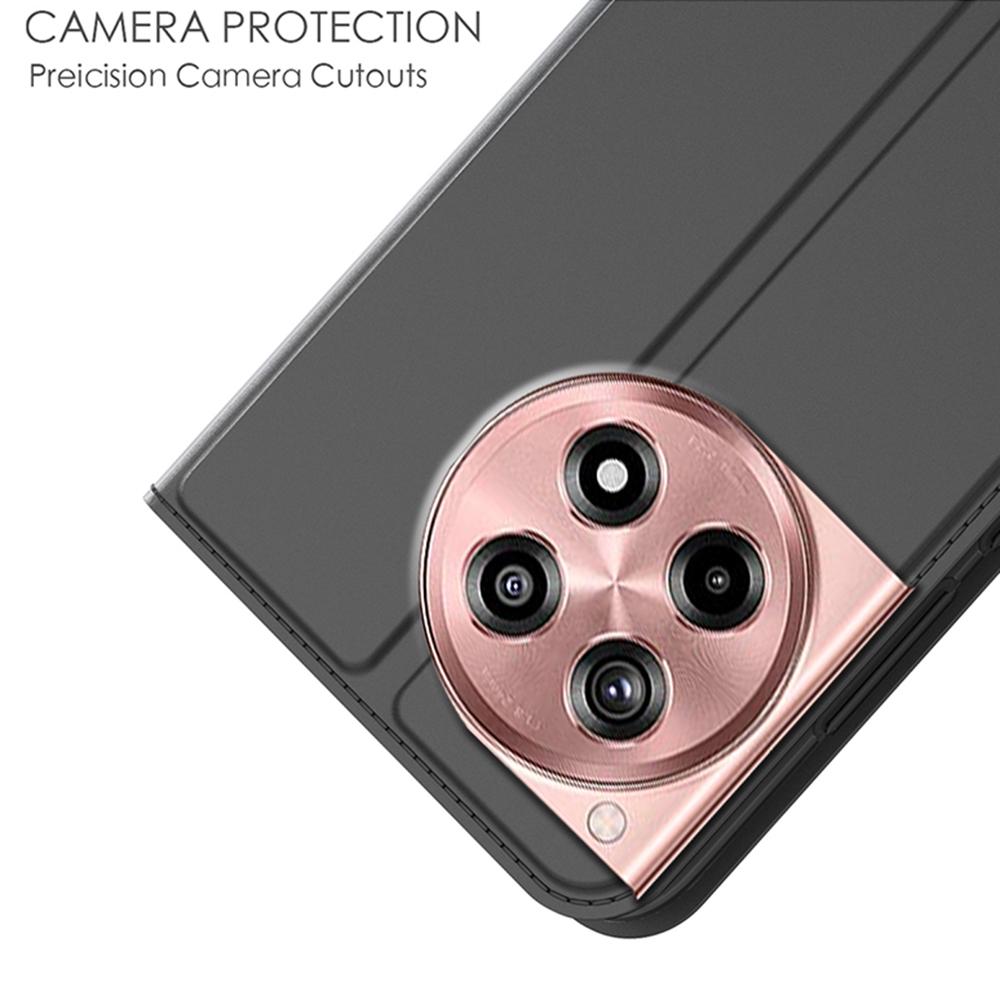 For OnePlus 12R 5G/Ace 3 5G Case Strong Magnetic Closure Protective Leather Phone Cover Card Slot
