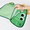 Dinosaur Bath Toy Storage Bag, Mesh Organizer With Strong Suction Cups, Hanging Bathtub Organizer For Kids Bathroom