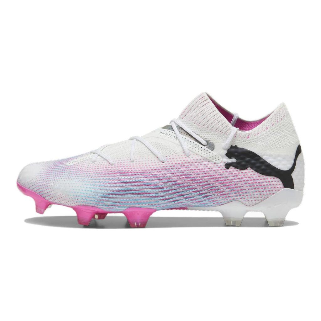 Puma Budoucnost Ultimate 7 FG AG Fenomenální balíček Unisex Kopačky Bílá Černá Jedovatě růžová 107599-01