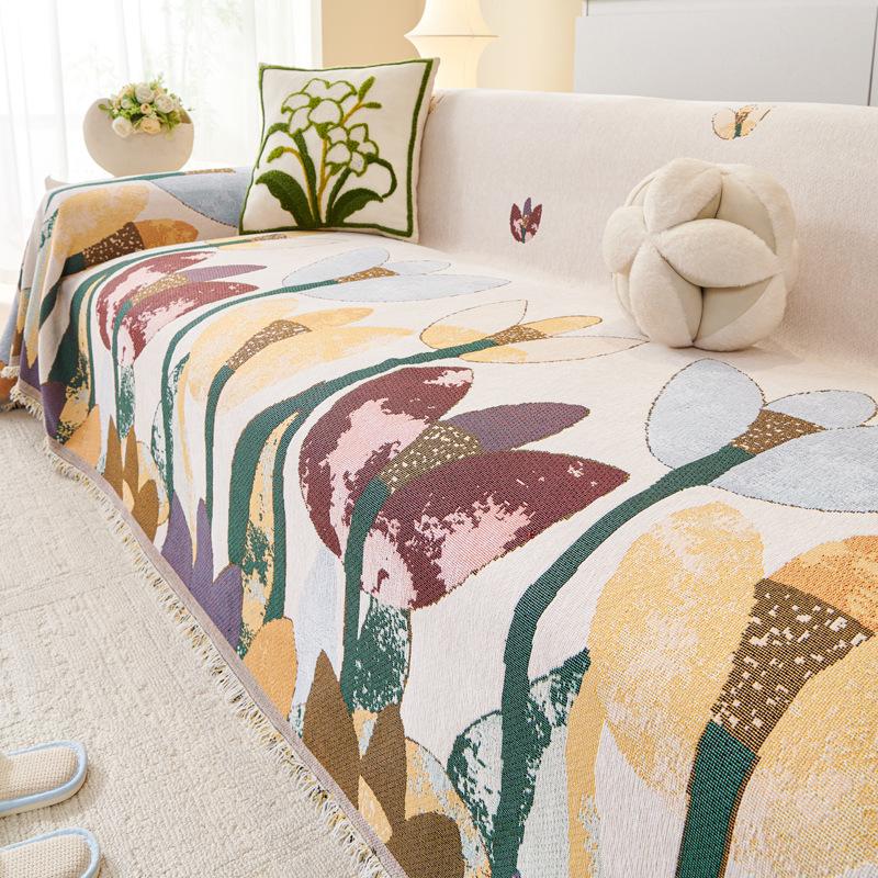 

Чехол на диван 2025 новый универсальный на четыре сезона, тканевый чехол на весь диван, диванное полотенце, нескользящий и защищающий от царапин кошек 90*90cm