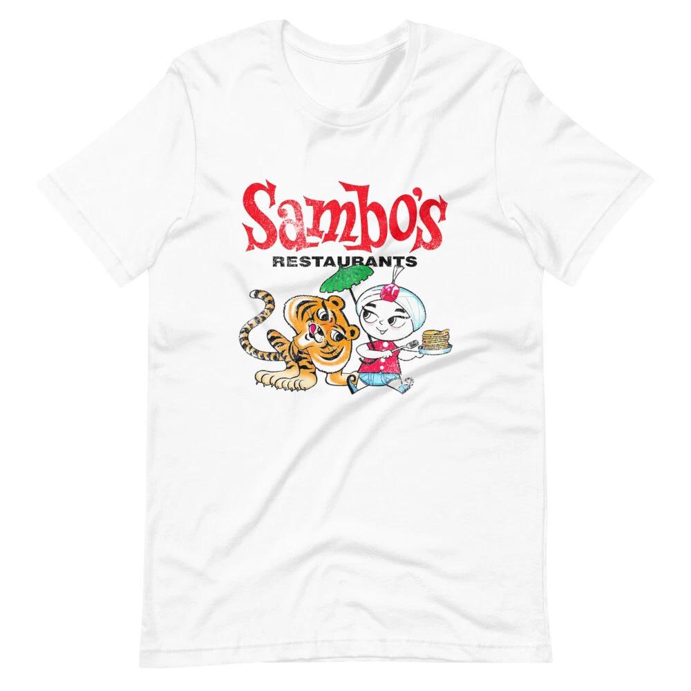 

SAMBOS RESTAURANT Pancakes Tee Shirt Short-Sleeve Unisex 100% Cotton T-shirt Mens Tees Top XL