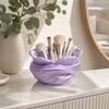 Flower Plastic Pen Holder Luxury Makeup Brush Holder  Dresser Vanity Desk