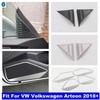 Silbernes Auto-Türlautsprecher / Fenstersäule A Stereo-Lautsprecher-Panel-Abdeckung Zierleisten Zubehör für VW Volkswagen Arteon 2018 -