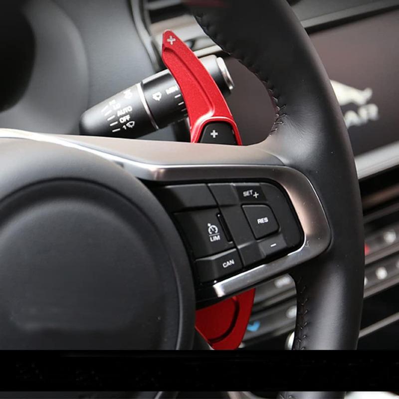 Aluminum Steering Wheel Paddle Shifter Extension Cover Trim Shift for Jaguar F-Pace E-Pace XE XF XJ for Land Rover Evoque