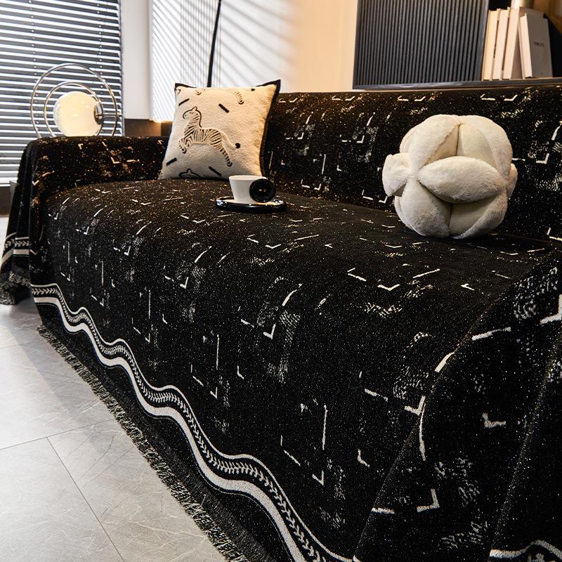 

Ретро французский чехол для дивана, легкая роскошь и ощущение высокого класса, всеобъемлющее диванное полотенце для всех сезонов, целое одеяло с полным покрытием 180*460cm