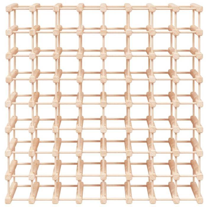 VidaXL Casier à vin pour 72 bouteilles 90,5x23x90,5 cm pin massif 353753