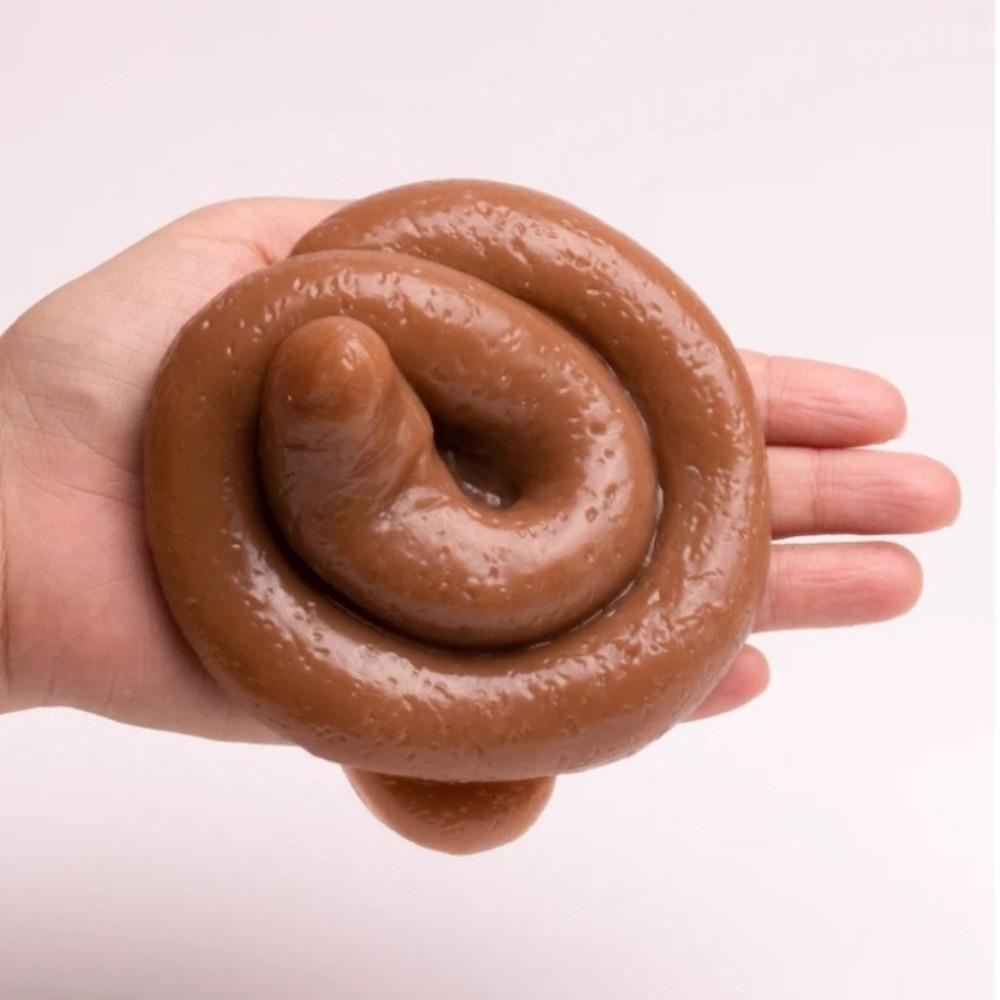 Creative Fake Poop Squeeze Toys Soft TPR Fidget Toy Realistic Shit Squishy Toy Halloween Party