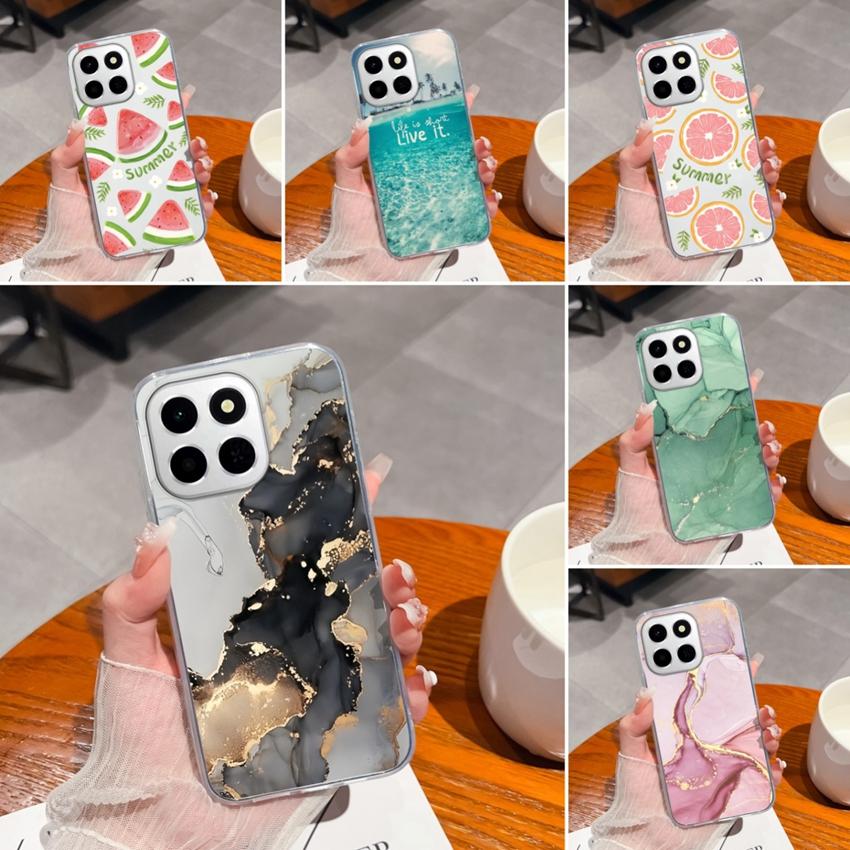 For Huawei Honor X6c X8a X7a X8c 400 Pro Clear Case Delicious Pomelo Patterns Soft Slim Silicone Anti Drop Protective Shell For Huawei Handphone Cover