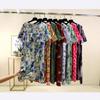 2025 Summer Floral Cotton and Silk Midi Dress - Short Sleeve, Loose Fit Nightgown