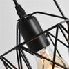 Modern Black Iron Pendant Light For Foyer Stair Staircase Room Hotel Hall Chandeliers Lighting Suspension Decorate Pendant Lamps