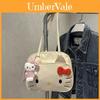 Hello Kitty Canvas Backpack With Durable Pu Material For Daily Use And Travel