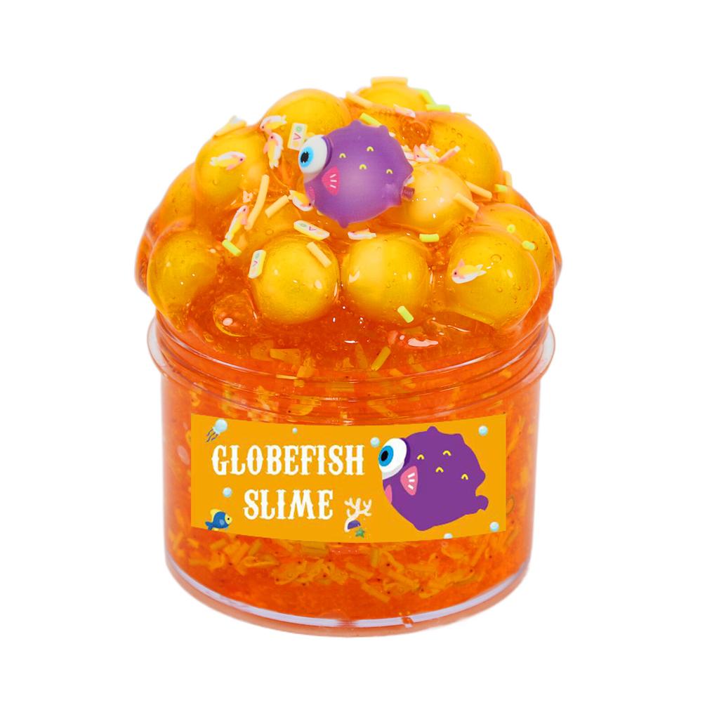 70ml mole lodo brincadeira brinquedos sensoriais oceano tema selo medusa pufferfish grandes partículas de cristal lama alívio do estresse brinquedo presente