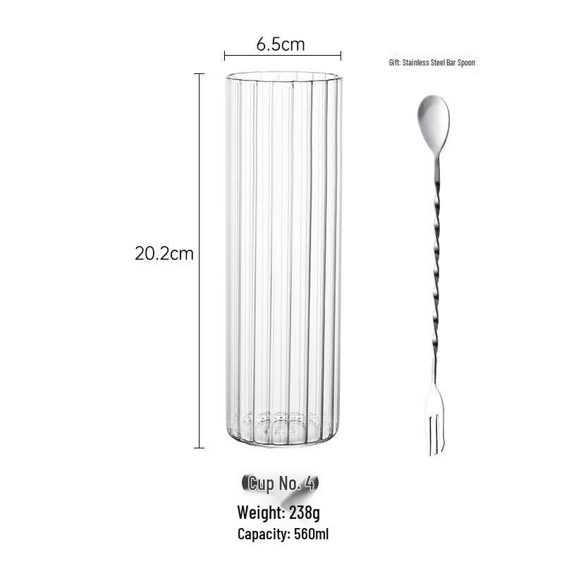 Extra Tall Japanese Highball Cocktail Glass for Long Drinks