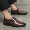 Spring Black luxury shoes Men's designer  Brown leather shoes for men Comfortable Casual shoe Dress loafers shoes man