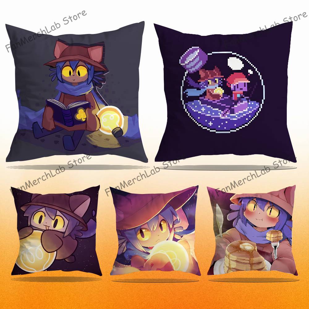 Anime NNiko OOneshotS Printed Pillow Cover Cushion Case Simple Sofa Pillow Case No Pillow Core