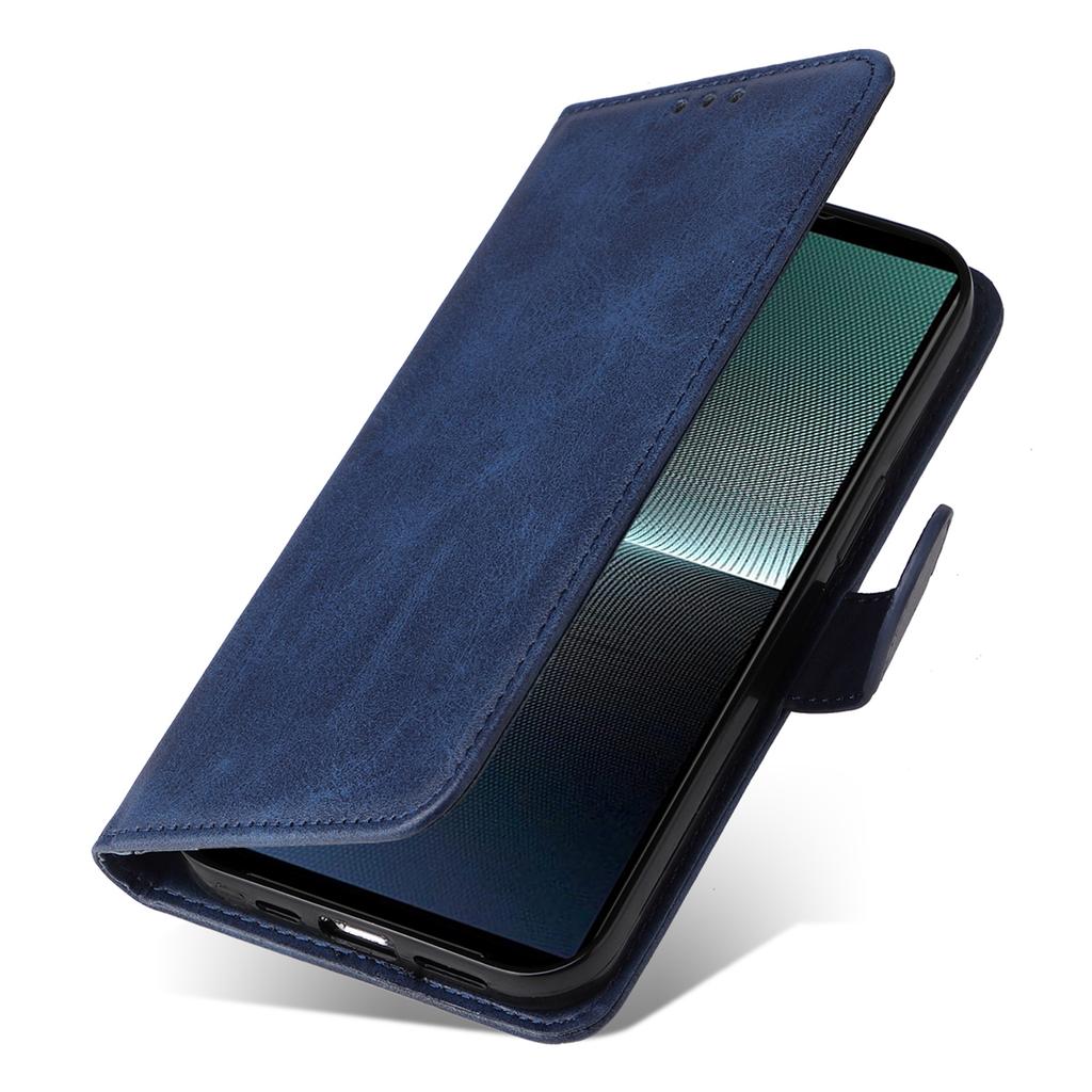 Etui na telefon Sony Xperia 1 V Skórzane z podstawką Uchwyt na karty Portfel Pokrowiec na telefon