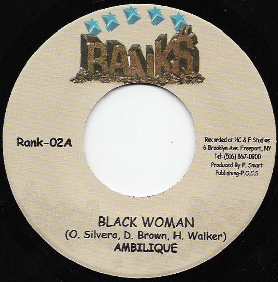 

7inch Record AMBELIQUE - Black Woman RANK02 Ranks US Reggae, Ska & Dub Used