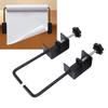 Paper Roll Holder Adjustable Anti Slip Carbon Steel Paper Roll Dispenser for 1.8 Inch Thickness Tabletop