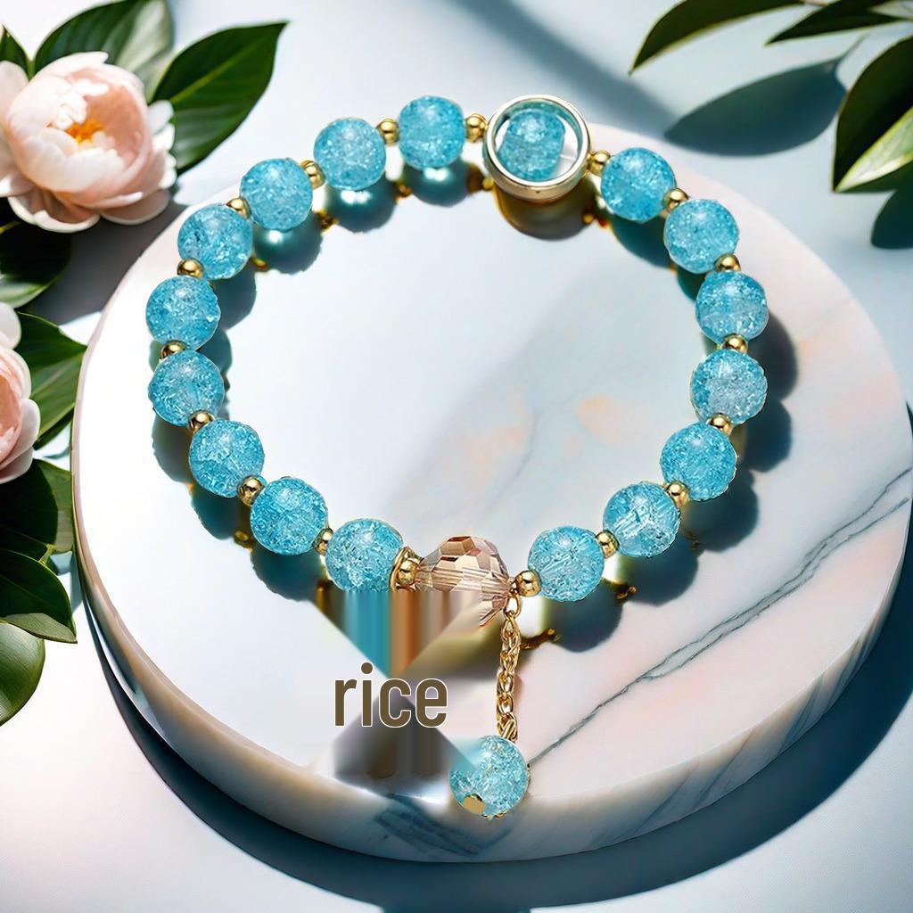 Daisy Popcorn Beaded Bracelet: Elegant Women's Hand Jewelry
