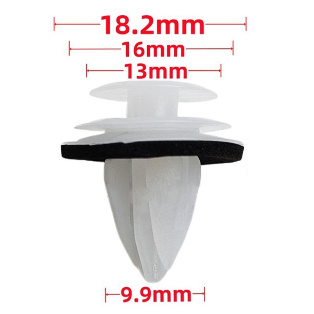 100Pcs Accessories Nylon Retaining Clip Rivet Kit Fastener Rivet Bumper Clip  Interior Car