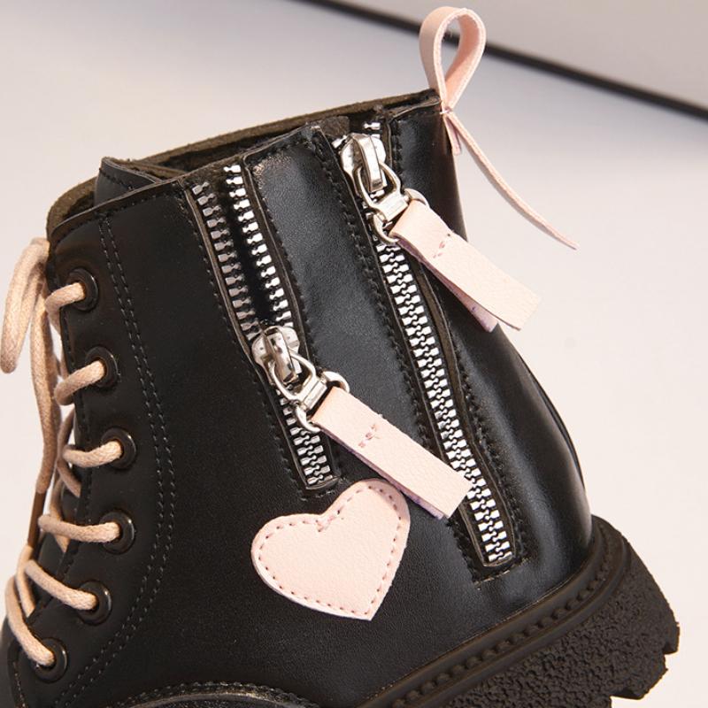 Girls' Martin boots winter Korean version British style children's short boots, big children's little girls' baby boots