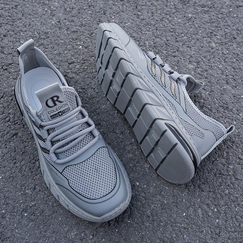 Summer breathable coconut 2025 new versatile casual shoes men's mesh shoes men's trendy shoes flying woven sports shoes men's
