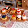 10Pcs 1/12 Scale Dollhouse Miniature Dessert Fruit Cake Play Kitchen Food Diy Jewelry Accessories For Doll Accessories