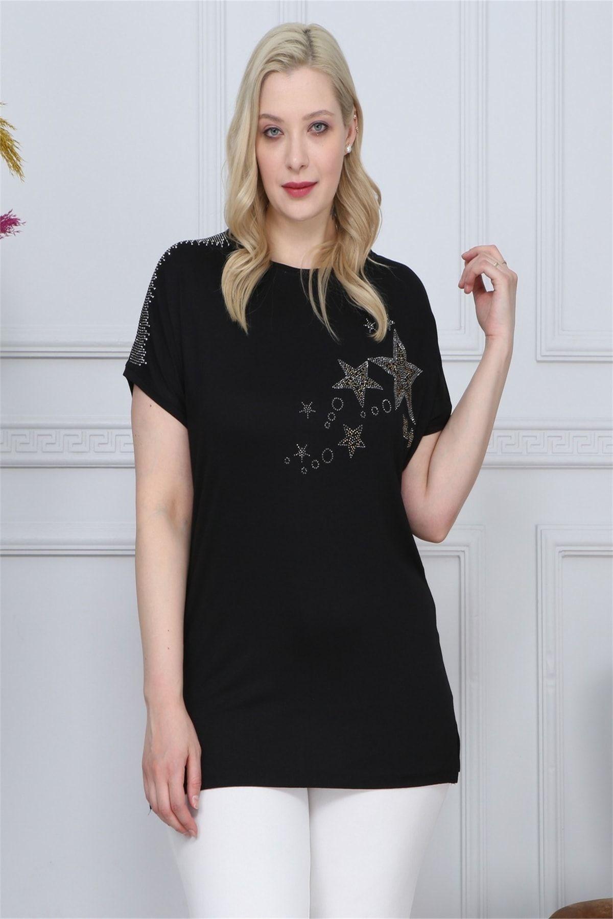 

Женская блузка большого размера Блузка со звездами