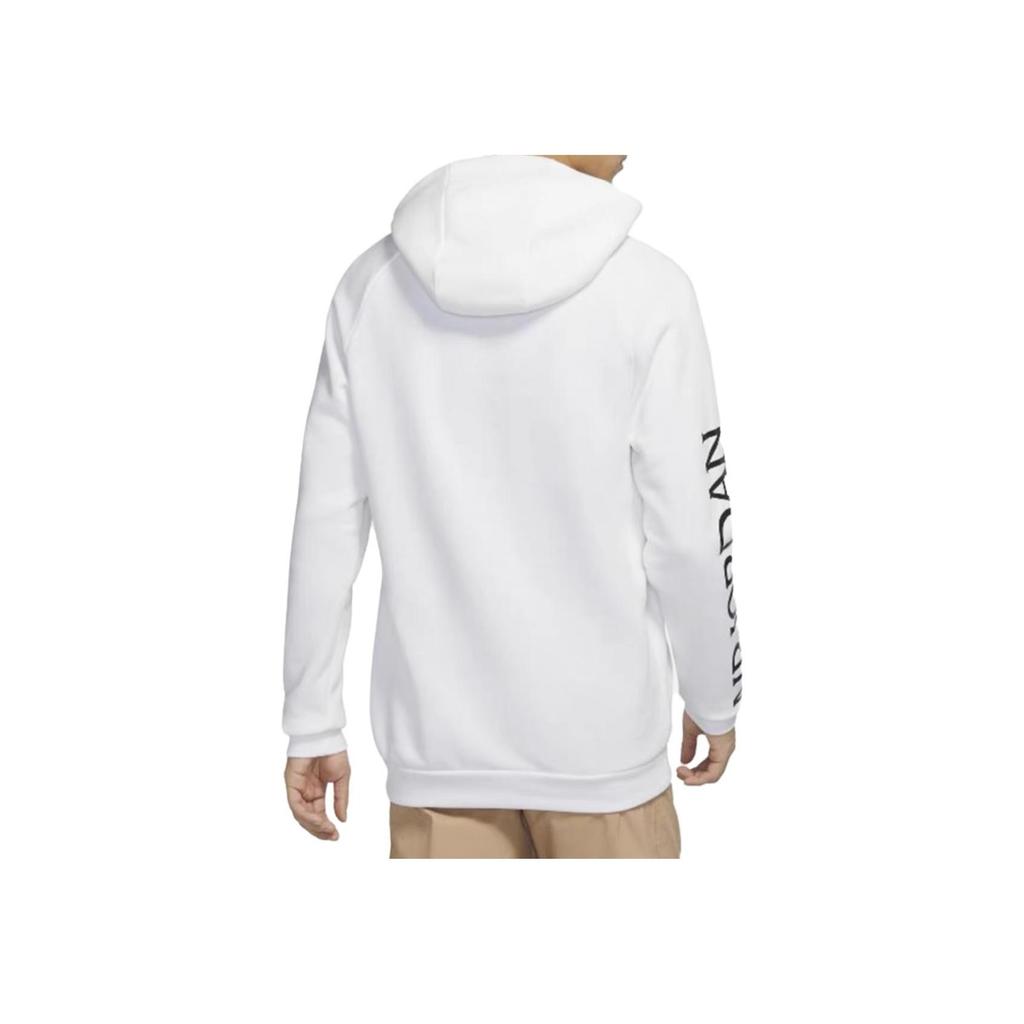 Jordan FW21 Brand Logo Regular Fit Knit Sweater Men Tops White DH9505-101