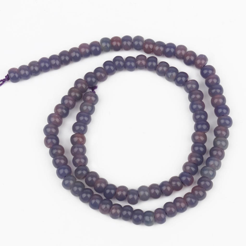 4x6mm 1pcs Natural Stone Beads Gradient Color Jades Chalcedony Abacus Loose Rondelle Beads For Jewelry Making DIY Earrings Bracelet