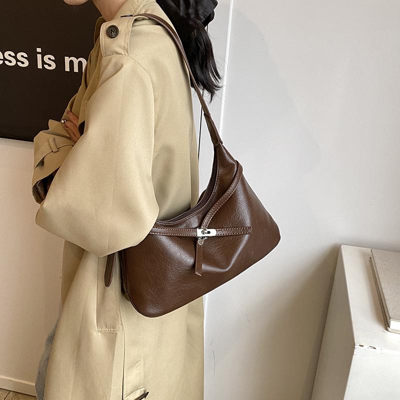 Fashion Retro Commuter Bag Autumn Women's New Large-capacity Tote Bag To Work Commuter Women's Satchel