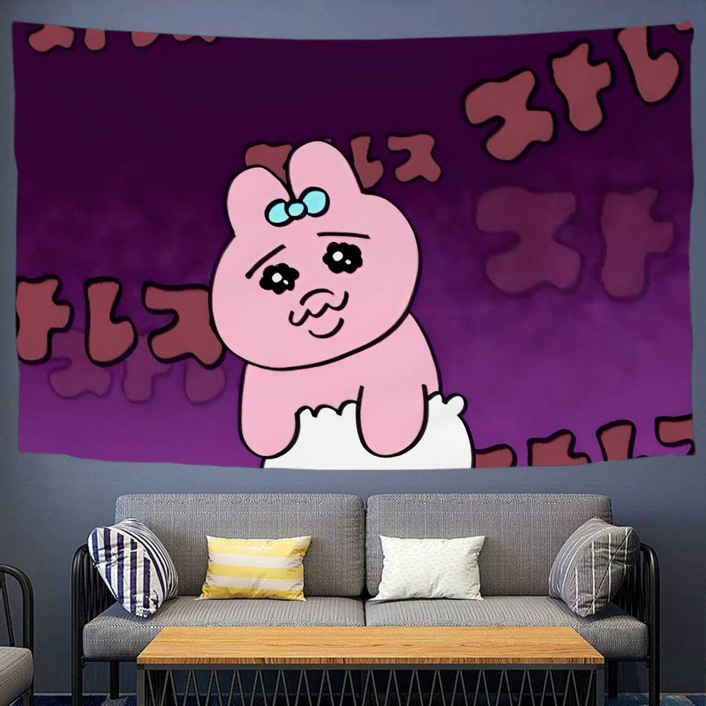 Cartoon OOpanchu Hanging Bohemian Tapestry Hanging Tarot Hippie Wall Rugs Dorm Wall Hanging Home Decor